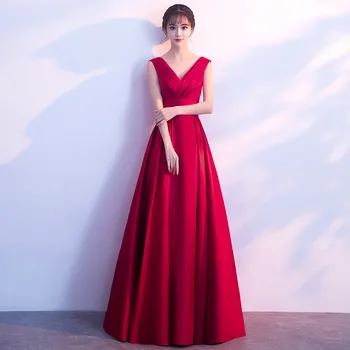 Sexy Red Evening Dresses 2019 Elegant Satin Evening Gowns Long Formal Evening Dress Abiye Prom Party Dresses vestido longo festa
Sexy Red Evening Dresses 2019 Elegant Satin Evening Gowns Long Formal Evening Dress Abiye Prom Party Dresses vestido longo festa