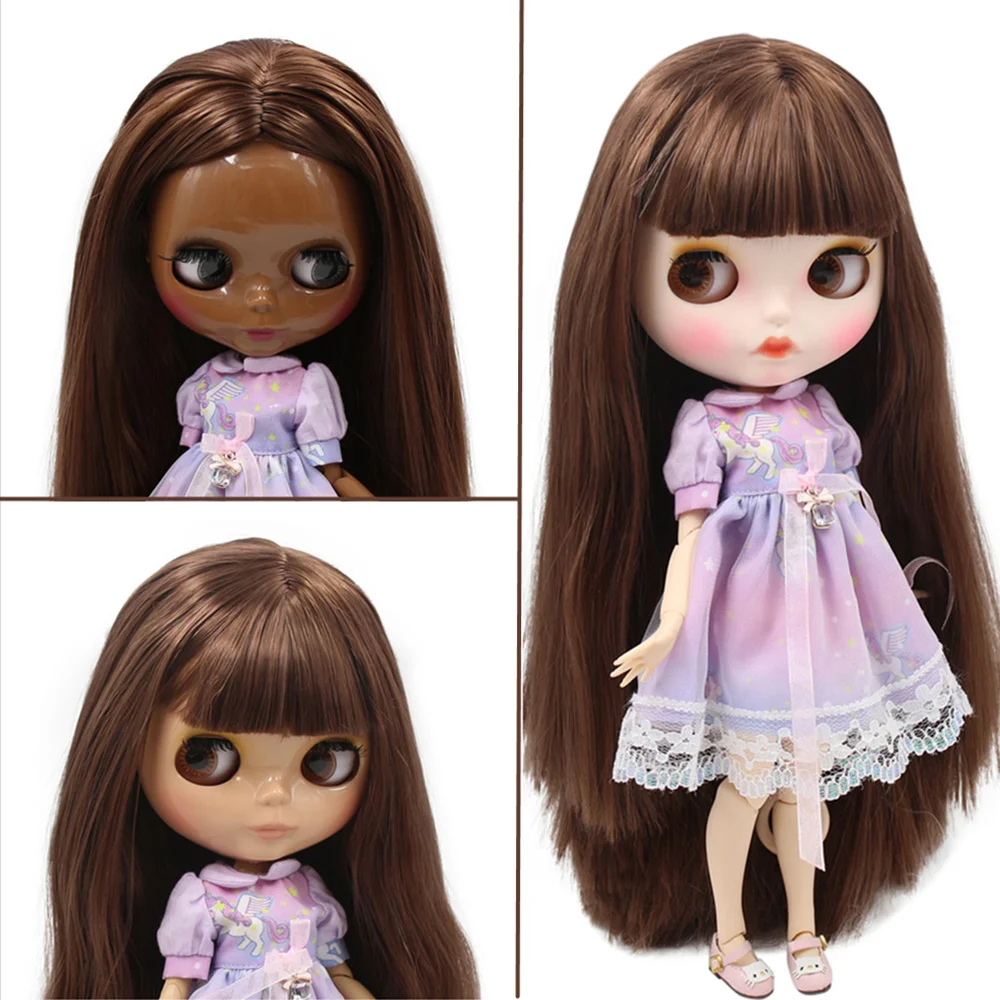 

ICY Nude Blyth Custom Doll No. BL483 Deep Brown hair 1/6 bjd,pullip,licca,jerryberry