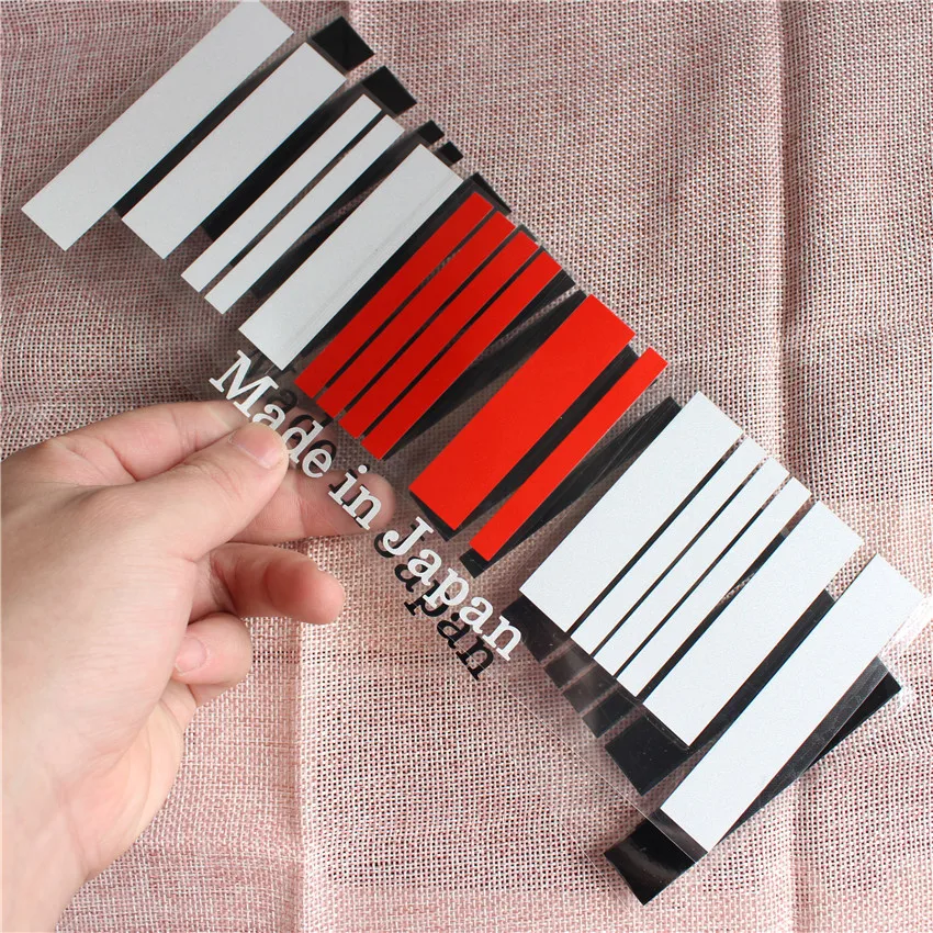 New 9x25cm Made in Japan Flag Bar Code Car Stickers PVC Decal Styling For TOYOTA NISSAN HONDA SUBARU MAZDA MITSUBISI SUZUKI
New 9x25cm Made in Japan Flag Bar Code Car Stickers PVC Decal Styling For TOYOTA NISSAN HONDA SUBARU MAZDA MITSUBISI SUZUKI
