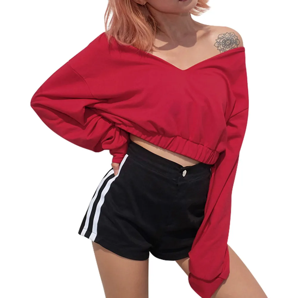 ISHOWTIENDA 2019 Sexy Tops Long-Sleeve Solid V-Neck Blouse Women Shirts Women Blouses Women ' s Tops Female Blusas Haut Femme
ISHOWTIENDA 2019 Sexy Tops Long-Sleeve Solid V-Neck Blouse Women Shirts Women Blouses Women ' s Tops Female Blusas Haut Femme