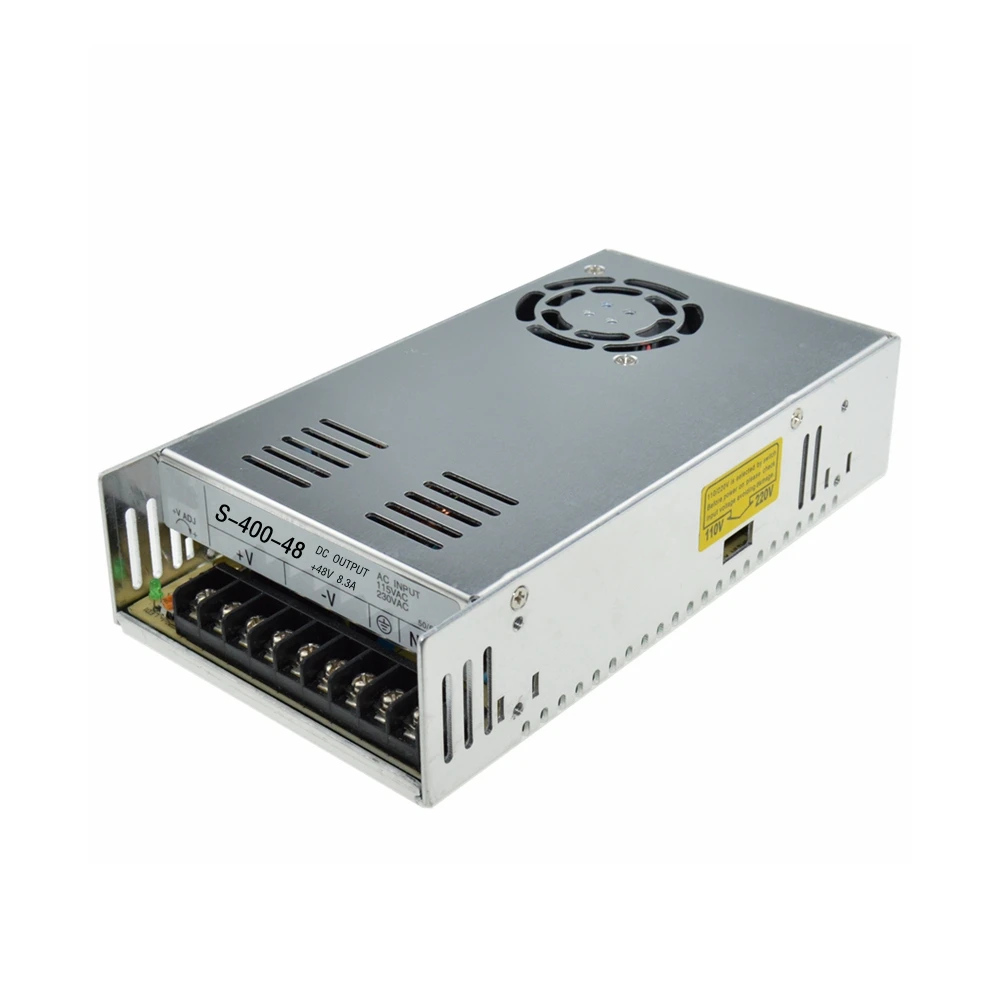 400W 48V 8.3A Single Output Adjustable ac 110v 220v to dc 48v Switching power supply unit for LED Strip light
400W 48V 8.3A Single Output Adjustable ac 110v 220v to dc 48v Switching power supply unit for LED Strip light