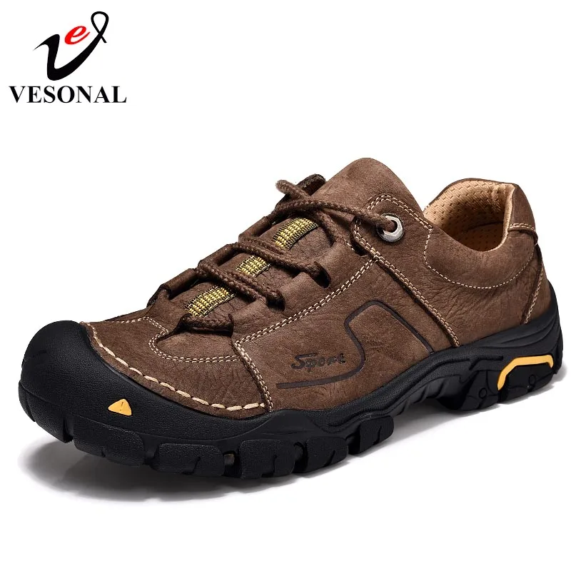 VESONAL Genuine Leather Casual Male Shoes Adult Footwear For Men New Classic Cargo High Comfort Quality Designer Safety Sneakers
VESONAL Genuine Leather Casual Male Shoes Adult Footwear For Men New Classic Cargo High Comfort Quality Designer Safety Sneakers