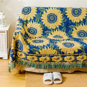 Pastoral double sides reversible sunflowers blanket,220*250cm durable wearable comforter, sofa cover, pet blankets ,piano cover
Pastoral double sides reversible sunflowers blanket,220*250cm durable wearable comforter, sofa cover, pet blankets ,piano cover