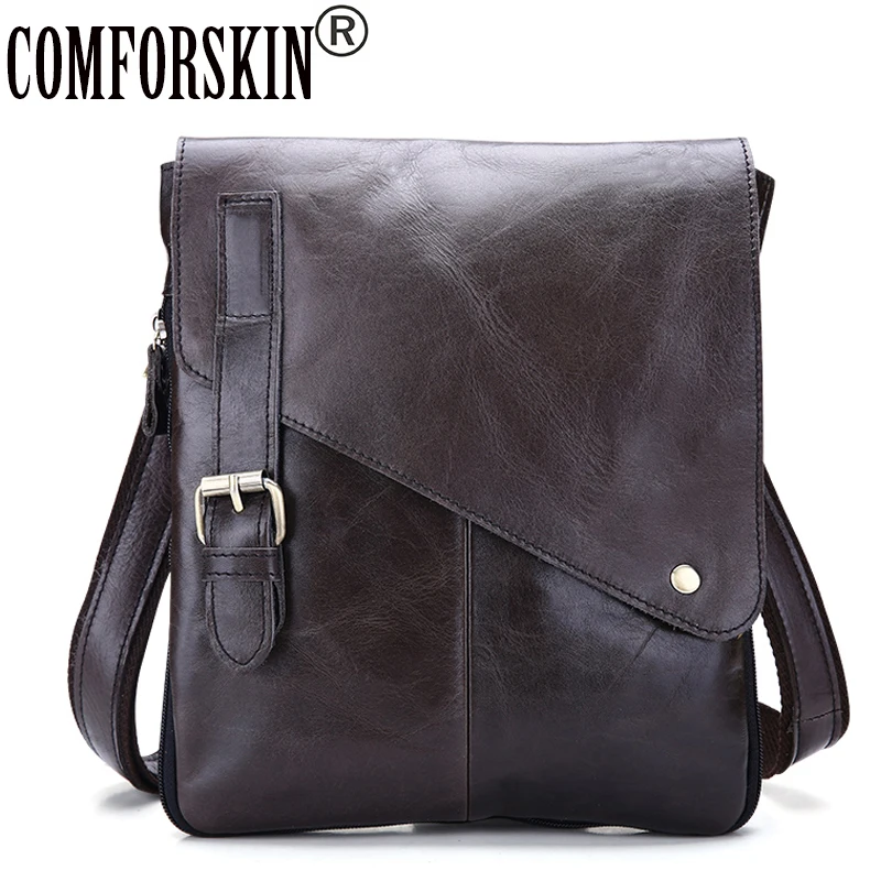 COMFORSKIN Mochila Masculina Guaranteed 100% Genuine Leather Retro Men Messenger Bags Hot Brand Designer Male Cross-body Bags
COMFORSKIN Mochila Masculina Guaranteed 100% Genuine Leather Retro Men Messenger Bags Hot Brand Designer Male Cross-body Bags