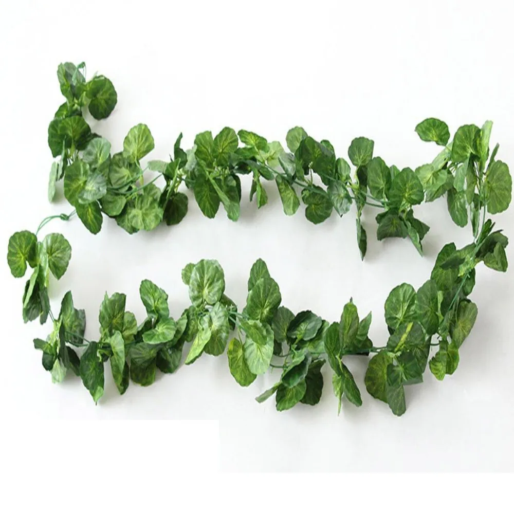 2.3m Long Artificial Vine Rattan Green Silk Fake Ivy Plant for Home Party Decoration | Дом и сад