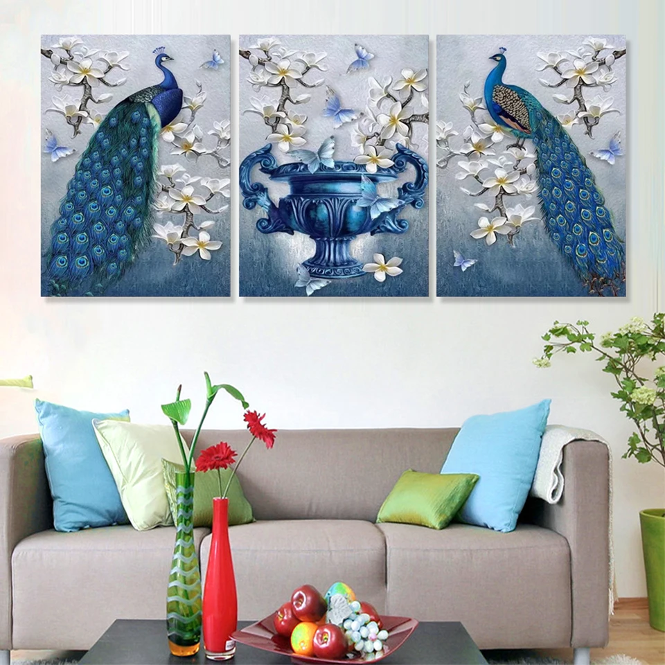 Home Decoration Modular Picture Wall Art Posters 3 Panel Peacock For Living Room HD Printed Modern Painting On Canvas Frame
Home Decoration Modular Picture Wall Art Posters 3 Panel Peacock For Living Room HD Printed Modern Painting On Canvas Frame