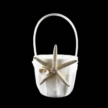 Wedding Basket Ring Pillow Flower Storage Basket Girl Basket with Sea Star and Seashell Hanging Basket Wedding Decoration
Wedding Basket Ring Pillow Flower Storage Basket Girl Basket with Sea Star and Seashell Hanging Basket Wedding Decoration