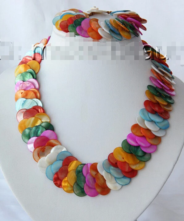 FREE shipping>>>>>> stunning big 15mm round coin multicolor shell pearl necklace bracelet set h1946
FREE shipping>>>>>> stunning big 15mm round coin multicolor shell pearl necklace bracelet set h1946