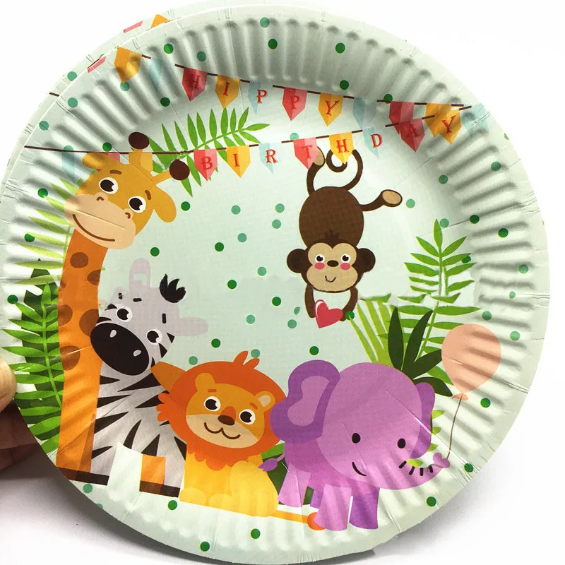 10pcs Zoo Theme Disposable Paper Plates 7inch Lion Elephant Monkey Kids Favor Children's Birthday Thanksgiving Party Supplie
10pcs Zoo Theme Disposable Paper Plates 7inch Lion Elephant Monkey Kids Favor Children's Birthday Thanksgiving Party Supplie