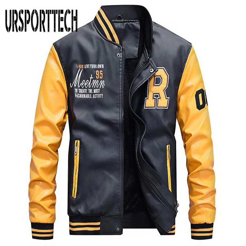 New Brand Jacket Men Embroidery Baseball Jackets Pu Faux Leather Coats Slim Fit Zipper Casual College Luxury Fashion Fleece Coat
New Brand Jacket Men Embroidery Baseball Jackets Pu Faux Leather Coats Slim Fit Zipper Casual College Luxury Fashion Fleece Coat
