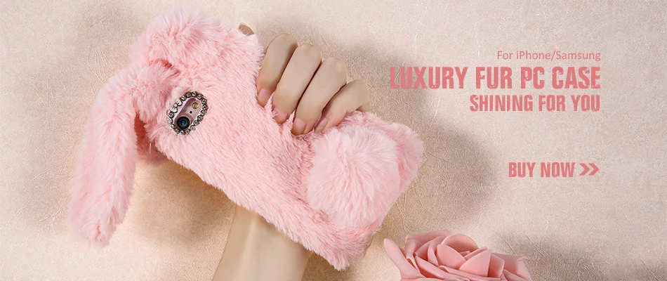 KISSCASE Luxury Rabbit Fur Case for iPhone 7 7Plus Case Winter Furry Shell Smooth Plush For iPhone 6 6s Plus Cover 5s SE Capa 1 KISSCASE Luxury Rabbit Fur Case for iPhone 7 7Plus Case Winter Furry Shell Smooth Plush For iPhone 6 6s Plus Cover 5s SE Capa 1