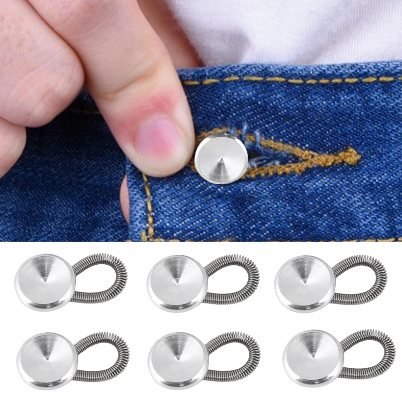 1pc/6pcs Men/Women Jeans Pants Fix Expanders Waist Stretch Shirt Collar Neck Extender Metal Button Lock Lengthen Buckle
1pc/6pcs Men/Women Jeans Pants Fix Expanders Waist Stretch Shirt Collar Neck Extender Metal Button Lock Lengthen Buckle