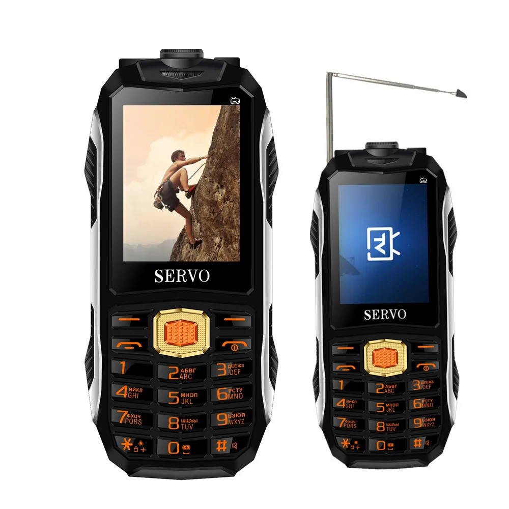 Original SERVO MAX 2.4" Three SIM Cards TV Mobile Phones Voice Changing Laser Flashlight Power Bank Russian keyboard Cellphones
Original SERVO MAX 2.4" Three SIM Cards TV Mobile Phones Voice Changing Laser Flashlight Power Bank Russian keyboard Cellphones