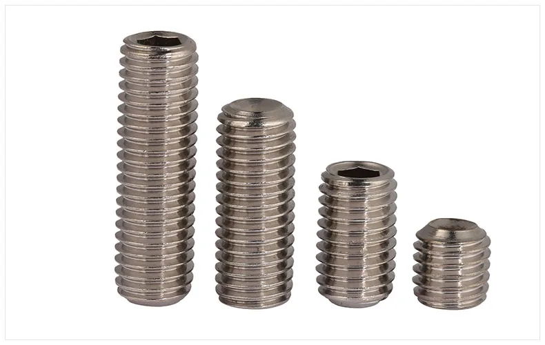 100pcs/lot M5*3/4/5/6/8/10/12/14/16/20/25/30/35/40 stainless steel 304 hex socket set screws M5 grub screw hardware fasteners117
100pcs/lot M5*3/4/5/6/8/10/12/14/16/20/25/30/35/40 stainless steel 304 hex socket set screws M5 grub screw hardware fasteners117