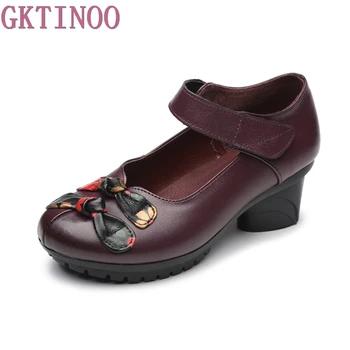GKTINOO Brand Shoes Woman High Heels 2019 New Non-slip Comfortable Genuine Leather Shoes Women Fashion Shoes
GKTINOO Brand Shoes Woman High Heels 2019 New Non-slip Comfortable Genuine Leather Shoes Women Fashion Shoes