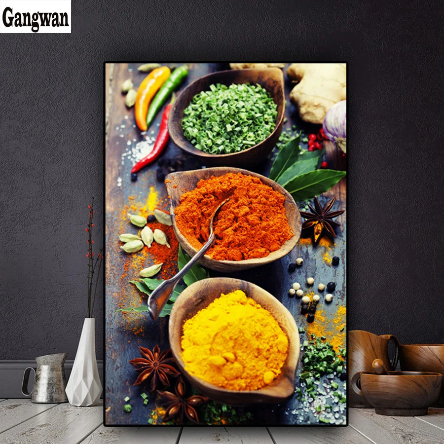 5d Diamond Painting Still Life Grains Spices Spoon Peppers Cross Stitch Full Square diamond embroidery mosaic Table Food Kitchen 
5d Diamond Painting Still Life Grains Spices Spoon Peppers Cross Stitch Full Square diamond embroidery mosaic Table Food Kitchen