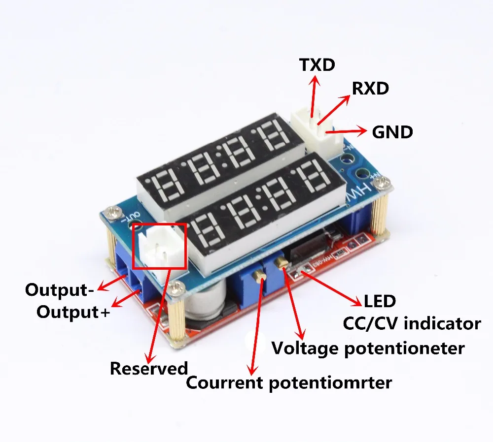 2 in 1 XL4015 5A Adjustable Power CC/CV Step-down Charge Module LED Driver Voltmeter Ammeter Constant current constant voltage
2 in 1 XL4015 5A Adjustable Power CC/CV Step-down Charge Module LED Driver Voltmeter Ammeter Constant current constant voltage