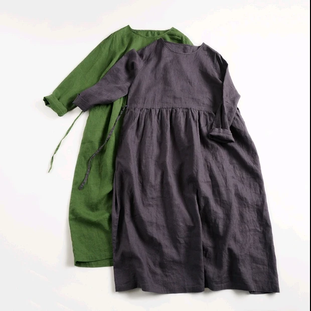 Japanese Literature and Art of Pure Linen Water-washed Soft Long-sleeved Dresses J20190100101
Japanese Literature and Art of Pure Linen Water-washed Soft Long-sleeved Dresses J20190100101