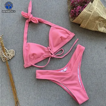 bandeau micro bikini swimwear Pink high waist bathing suit women triangle halter bikini push up sexy backless lace up swimsuit
bandeau micro bikini swimwear Pink high waist bathing suit women triangle halter bikini push up sexy backless lace up swimsuit