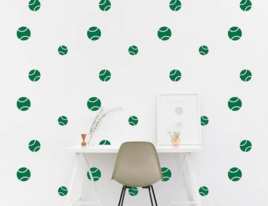 Tennis Ball Wall Decal Pattern Sport Home Decor For Kids Bedroom Vinyl Sticker For Living Room Nursery Decoration Removable NR27
Tennis Ball Wall Decal Pattern Sport Home Decor For Kids Bedroom Vinyl Sticker For Living Room Nursery Decoration Removable NR27
