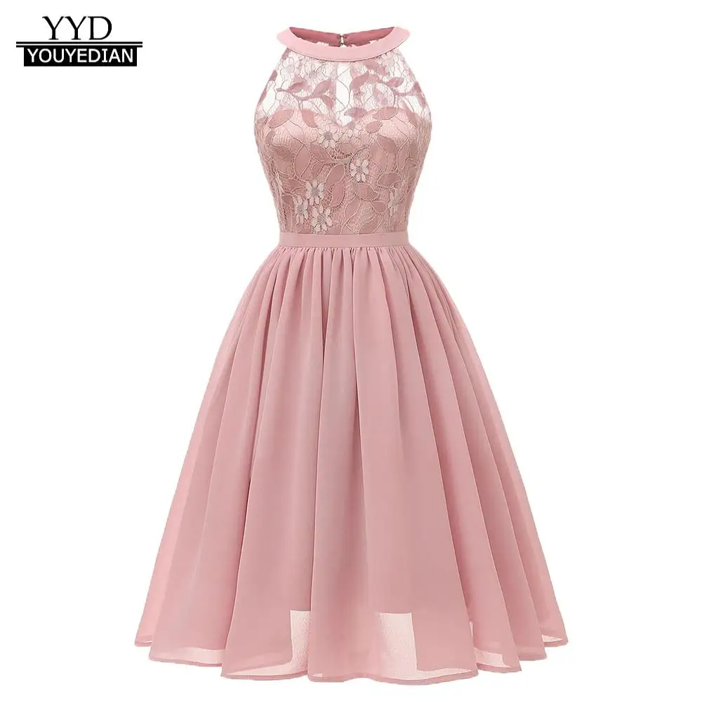 Women Vintage Princess Floral Lace Neckline Party Aline Swing Dress Pink Elegant Dress Women for Evening summer 2019 vestidos
Women Vintage Princess Floral Lace Neckline Party Aline Swing Dress Pink Elegant Dress Women for Evening summer 2019 vestidos