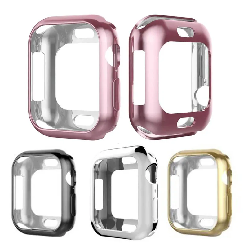 Silicone TPU Soft Case Shell Protective Frame Protector For iwatch Apple Watch Series 4 40mm/44mm Back Bumper Cover Protection
Silicone TPU Soft Case Shell Protective Frame Protector For iwatch Apple Watch Series 4 40mm/44mm Back Bumper Cover Protection