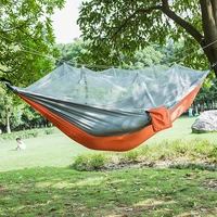 Fashion Parachute Fabric Hammock double Person Portable Mosquito Net Hammock Outdoor furniture Camping travel garden swing hamak image