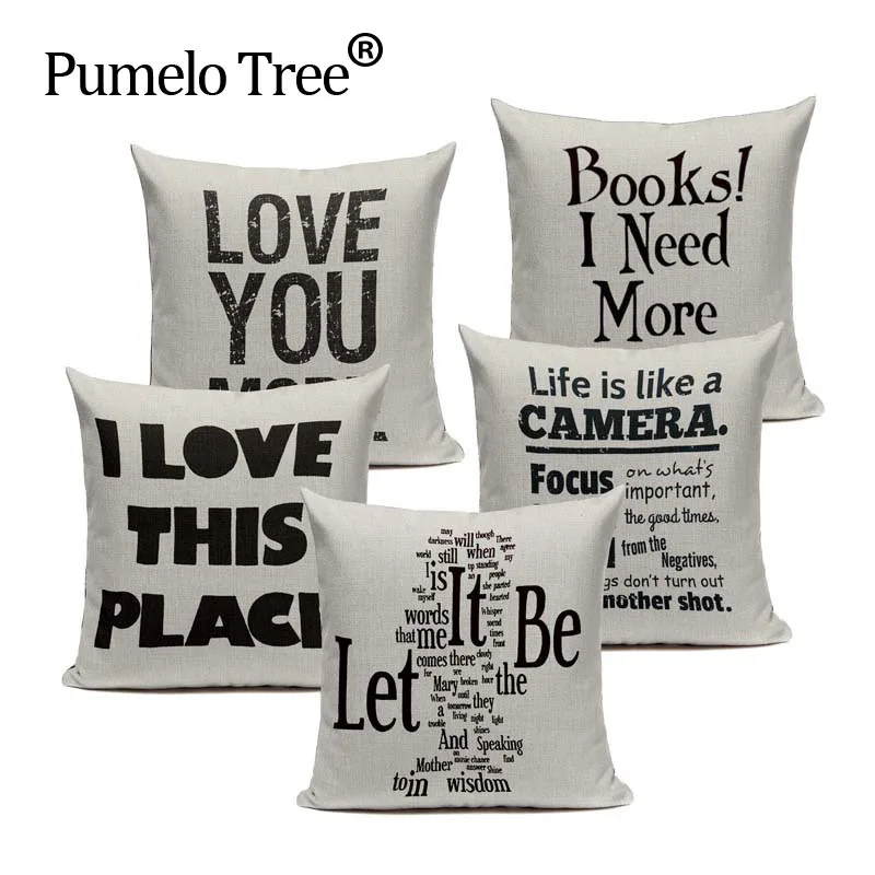 Black White Love Letter Cushion Cover Decorative Pillows For Sofa Car Children'S Decor Home Woven Linen Throw pillow Pillow case
Black White Love Letter Cushion Cover Decorative Pillows For Sofa Car Children'S Decor Home Woven Linen Throw pillow Pillow case