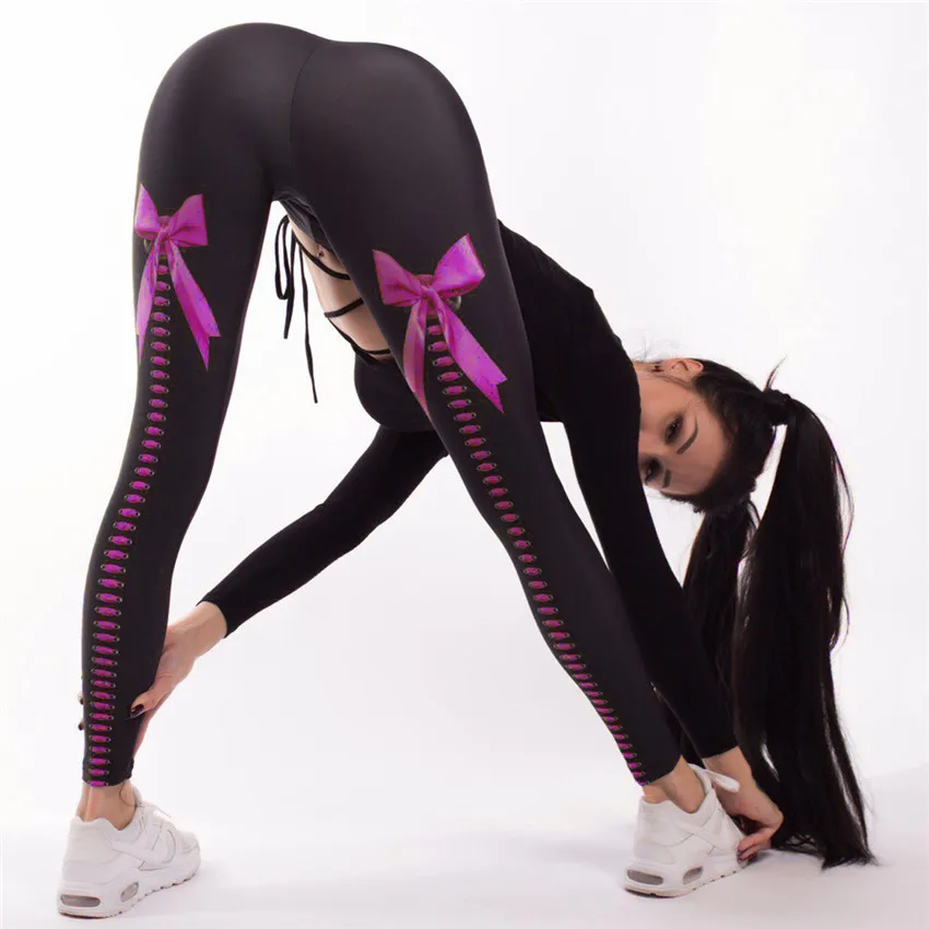 2018 Women Sporting Leggings Clothing Fitness push up sexy Bow digital printing leggings hip elastic high waist black leggings
2018 Women Sporting Leggings Clothing Fitness push up sexy Bow digital printing leggings hip elastic high waist black leggings