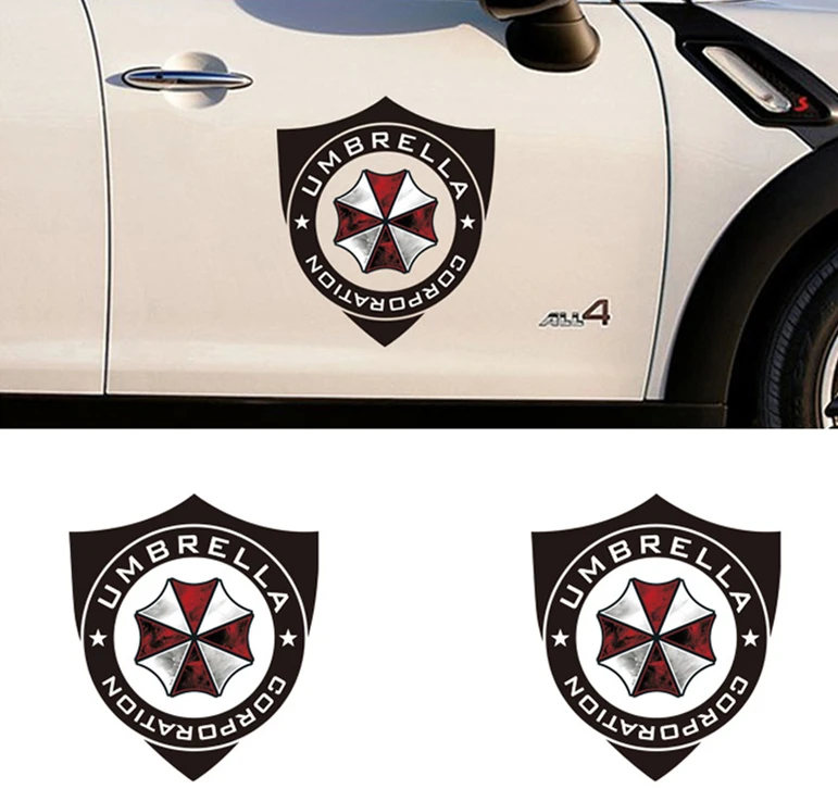1 Piece Protective Umbrella Resident Evil Personality Reflective Sticker Car Body Decals Decoration 35x30 cm
1 Piece Protective Umbrella Resident Evil Personality Reflective Sticker Car Body Decals Decoration 35x30 cm