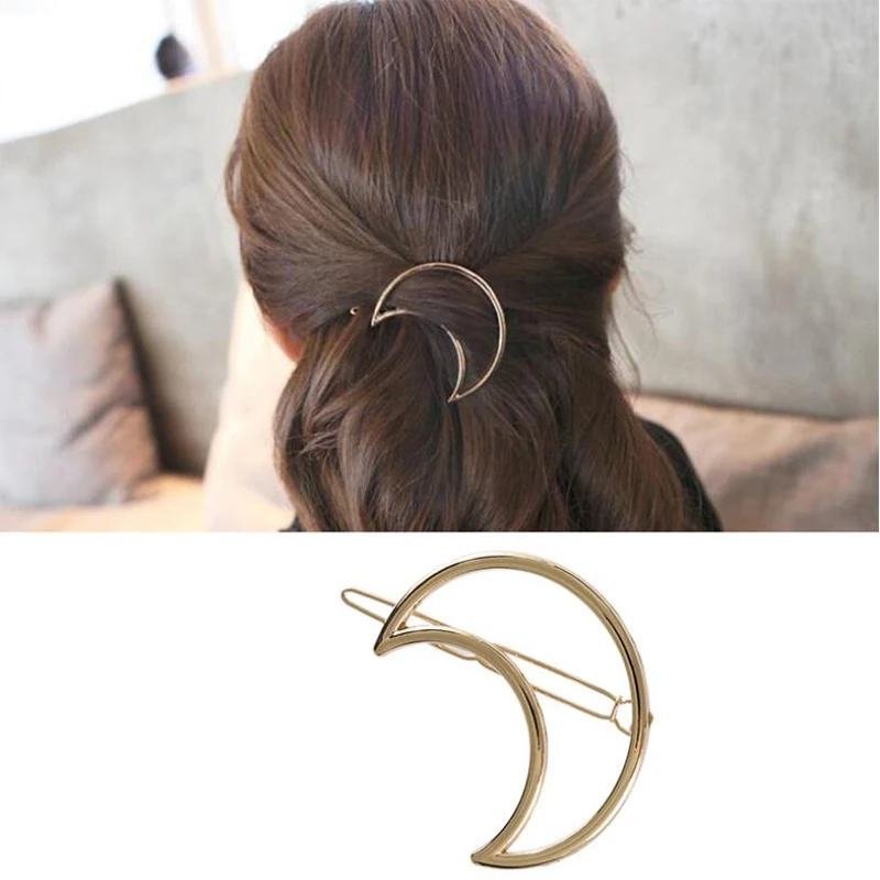 Yiustar Zinc Alloy Half Moon Hair Clip Fashion Hairpin Women Girls Femme Hair Accessories Origami Palillo Para el Pelo Mujer
Yiustar Zinc Alloy Half Moon Hair Clip Fashion Hairpin Women Girls Femme Hair Accessories Origami Palillo Para el Pelo Mujer