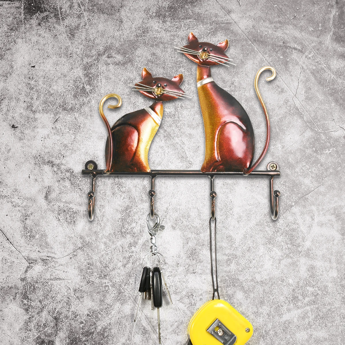 Tooarts Multifunctional Wall Hanger Hook Metal Iron Cat Decoration 4 Hooks for Coats Wall Mount Clothes Holder Decorative Gift
Tooarts Multifunctional Wall Hanger Hook Metal Iron Cat Decoration 4 Hooks for Coats Wall Mount Clothes Holder Decorative Gift