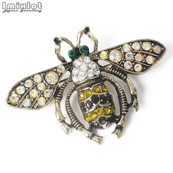 Vintage Cute Bee Fly Insect Brooches Women Kids Girls Clothes Accessories Rhinstone Animal Brooch Jewelry Party Gifts broche
Vintage Cute Bee Fly Insect Brooches Women Kids Girls Clothes Accessories Rhinstone Animal Brooch Jewelry Party Gifts broche
