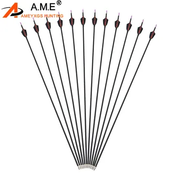 6 Pcs Spine 1000 Archery Shooting Arrow Mix Carbon Arrows Target Points Fixed Arrow For Recurve Compound Bow Hunting Shooting
6 Pcs Spine 1000 Archery Shooting Arrow Mix Carbon Arrows Target Points Fixed Arrow For Recurve Compound Bow Hunting Shooting