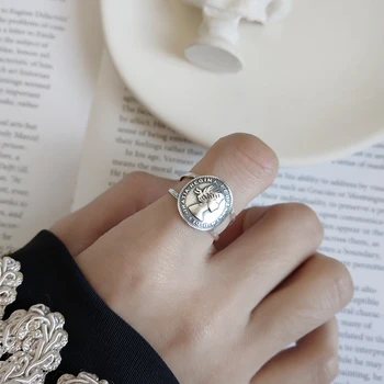 LouLeur 925 sterling silver Emboss figure Empress rings silver creative elegant open rings for women festival jewelry gift charm
LouLeur 925 sterling silver Emboss figure Empress rings silver creative elegant open rings for women festival jewelry gift charm