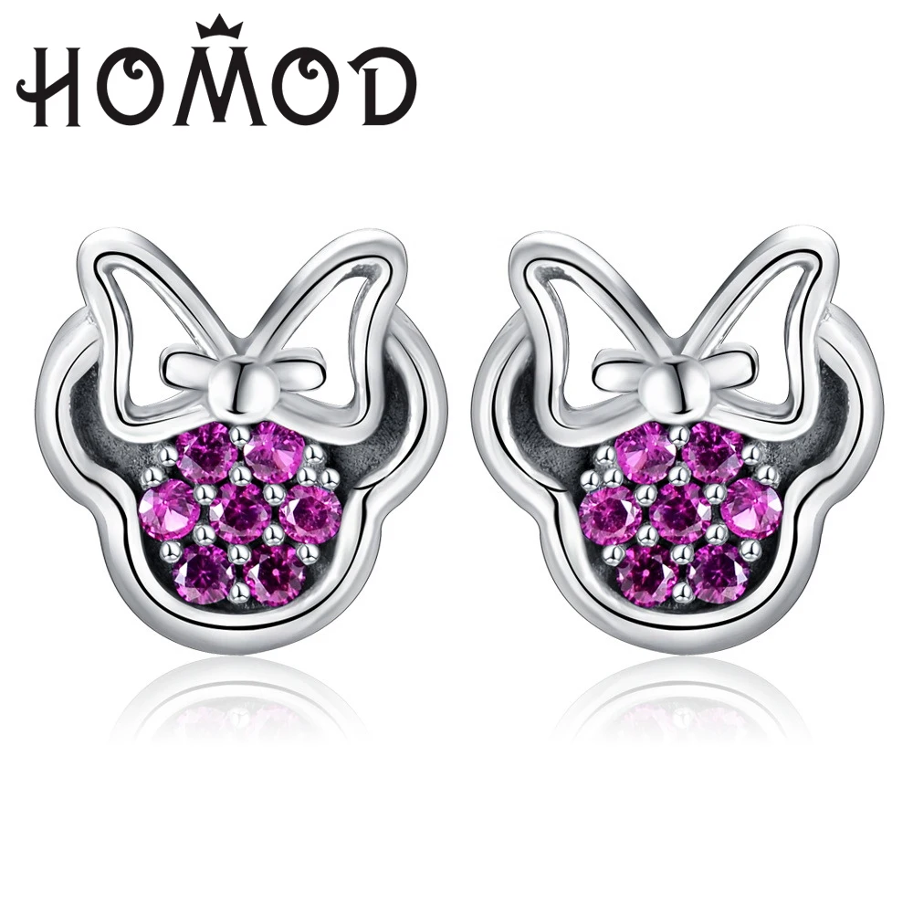 HOMOD Dropshipping Silver Color Purple Cubic Zirconia Minnie Shape 8 Shape Fits Pandora Earrings For Women Wedding Jewelry
HOMOD Dropshipping Silver Color Purple Cubic Zirconia Minnie Shape 8 Shape Fits Pandora Earrings For Women Wedding Jewelry