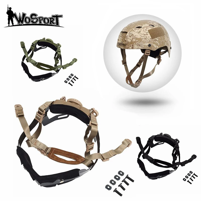 Military Tactical Helmet Accessory for FAST Helmet Adjustable Strap Airsoft Paintball Helmet General Suspension Locking System
Military Tactical Helmet Accessory for FAST Helmet Adjustable Strap Airsoft Paintball Helmet General Suspension Locking System
