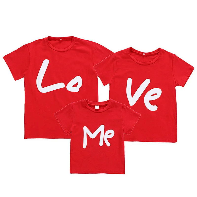 2019 New Parent-child Family Fitted Tops Casual Short Sleeve Couple Lover T-Shirt Family Matching Cotton Short Sleeve T-Shirt
2019 New Parent-child Family Fitted Tops Casual Short Sleeve Couple Lover T-Shirt Family Matching Cotton Short Sleeve T-Shirt