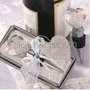 Wholesales wedding favors Popular Bridal showr gifts Crystal Heart Wine Bottle stopper Party Favors free shipping
Wholesales wedding favors Popular Bridal showr gifts Crystal Heart Wine Bottle stopper Party Favors free shipping