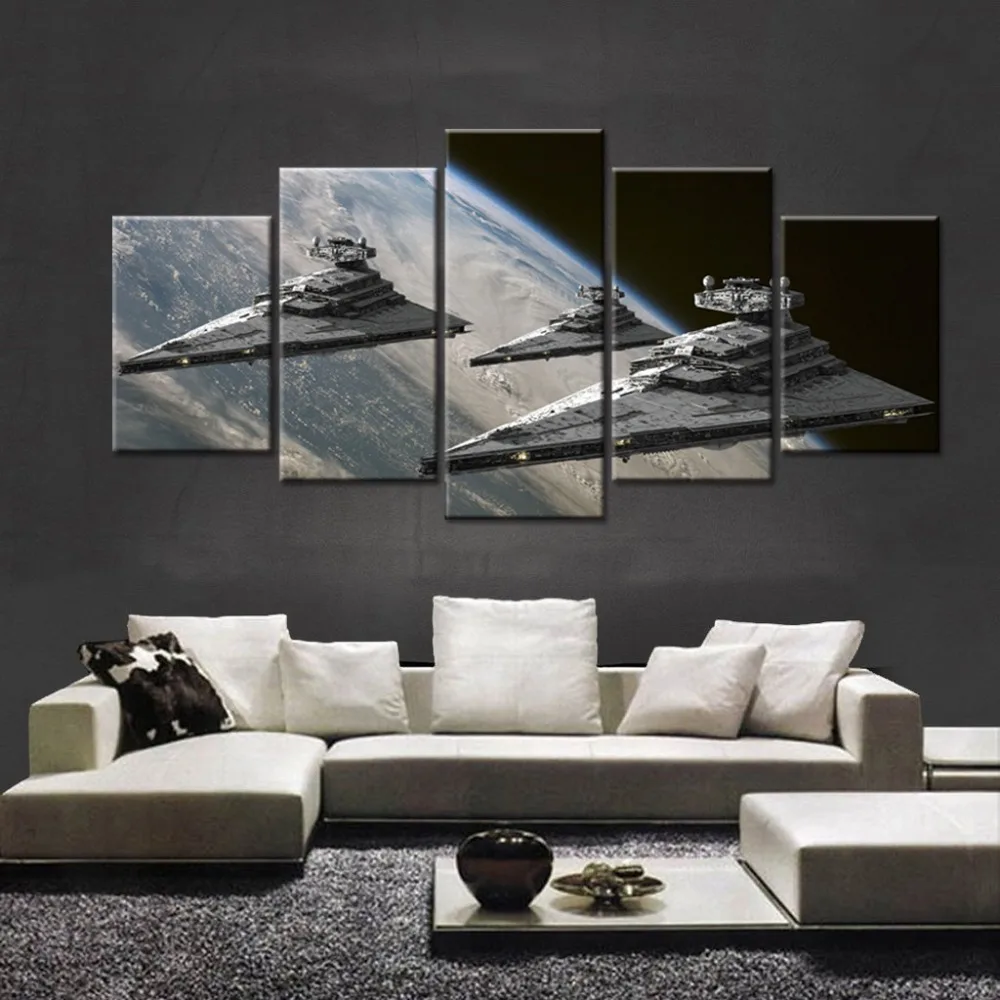 5 Panels Movie Poster Star Wars Star Destroyer Modern Home Wall Decor Canvas Picture Art HD Print Painting On Canvas Artworks
5 Panels Movie Poster Star Wars Star Destroyer Modern Home Wall Decor Canvas Picture Art HD Print Painting On Canvas Artworks