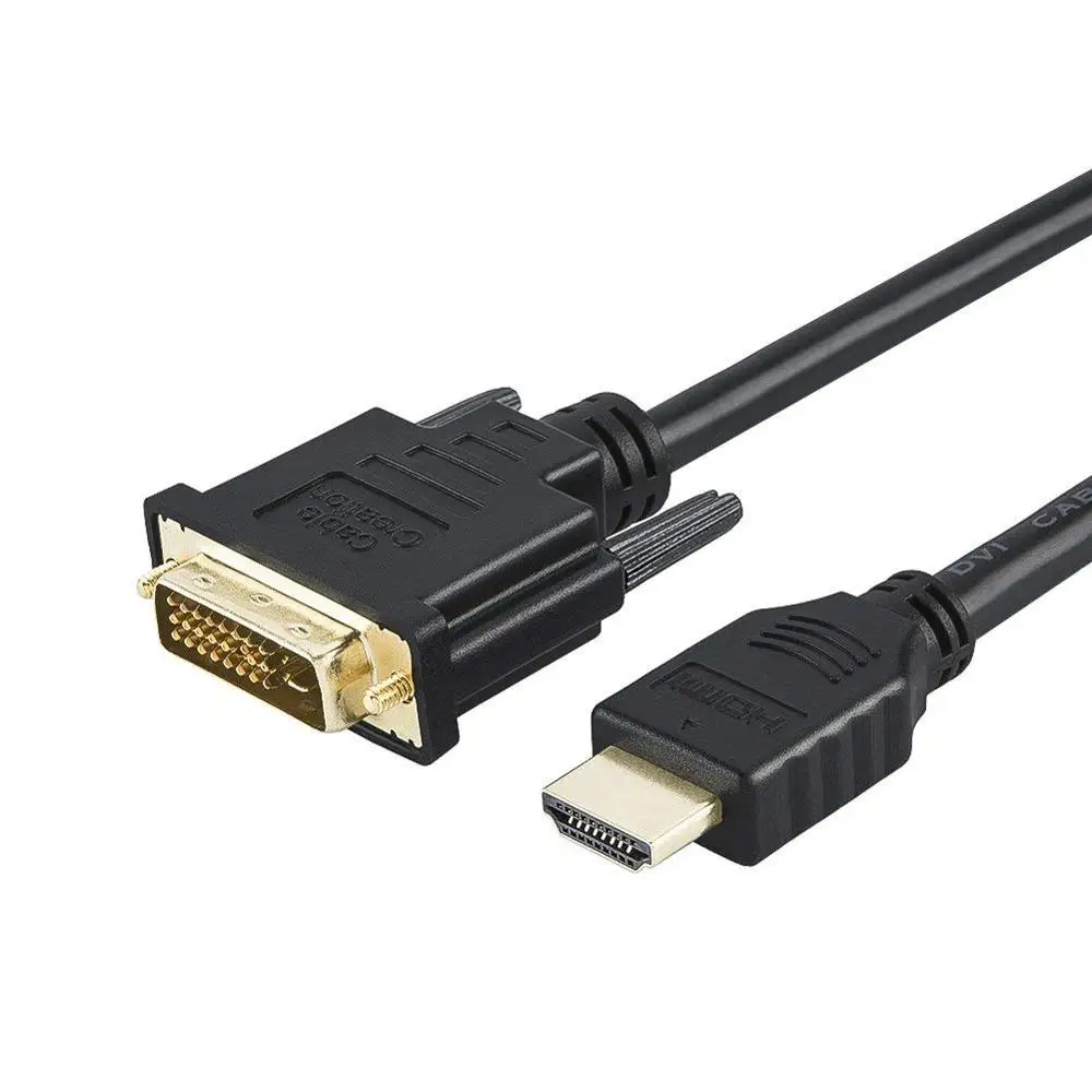 Кабель HDMI-совместимый со штекером DVI(24 + 1) позолоченный кабель HDTV-DVI поддержка 1080P 3D