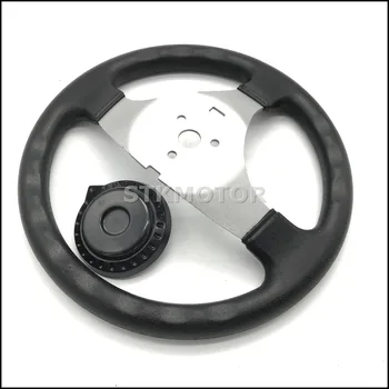 300MM 150CC 250CC Go Kart Buggy Quad Steering Wheel with cap For Hammerhead Kandi JCL Parts 
300MM 150CC 250CC Go Kart Buggy Quad Steering Wheel with cap For Hammerhead Kandi JCL Parts
