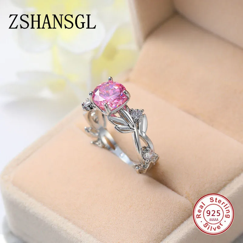 925 Silver Filled Secret Garden Flower Finger Rings for Women Big Pink CZ Zircon Stone Promise Wedding Engagement Ring Jewelry
925 Silver Filled Secret Garden Flower Finger Rings for Women Big Pink CZ Zircon Stone Promise Wedding Engagement Ring Jewelry