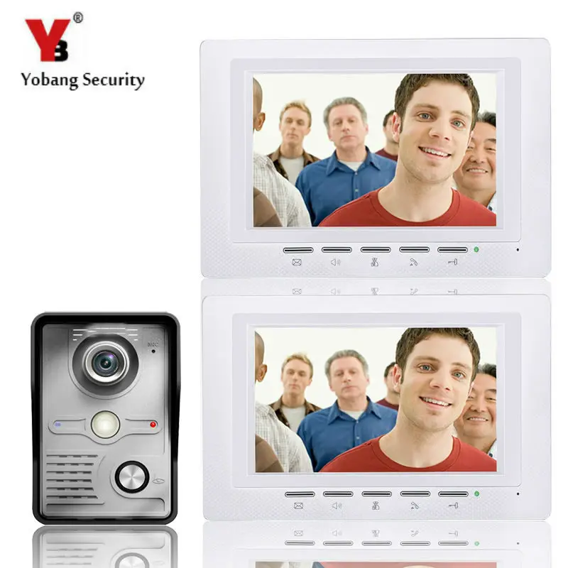 YobangSecurity 7 Inch Wire Video Door Phone Entry System Home Security Camera System Video Doorbell Intercoms 1-camera 2-monitor
YobangSecurity 7 Inch Wire Video Door Phone Entry System Home Security Camera System Video Doorbell Intercoms 1-camera 2-monitor