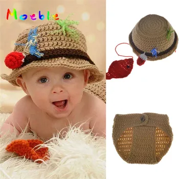Newborn Baby Fisherman Hat and Pants Set Baby Crochet Photo Props Crochet Baby Boys Fishing Outift Free size for 0-6M MZS-15070
Newborn Baby Fisherman Hat and Pants Set Baby Crochet Photo Props Crochet Baby Boys Fishing Outift Free size for 0-6M MZS-15070