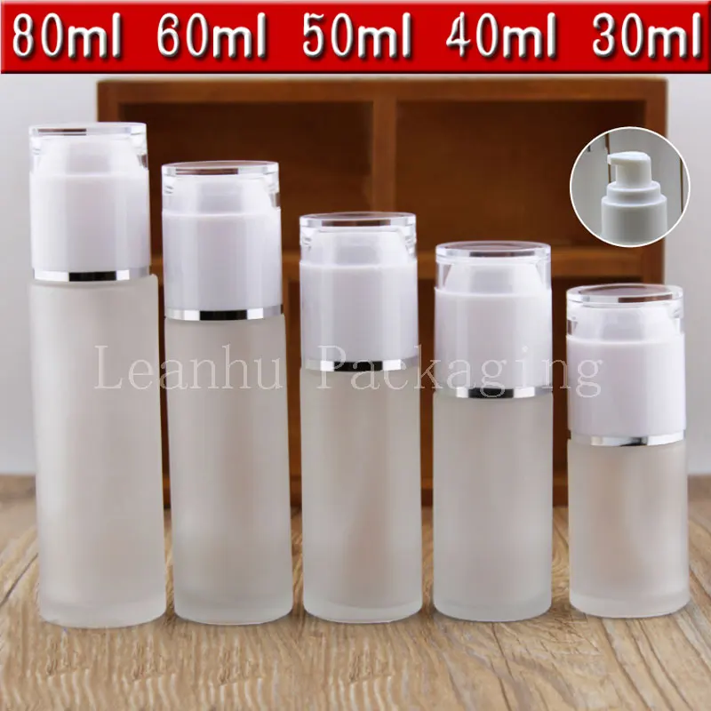 Trasparent Frosted Glass Bottle With White Cap, Empty Cosmetic Container, Lotion/Cream Packaging Container (12 PC/Lot)
Trasparent Frosted Glass Bottle With White Cap, Empty Cosmetic Container, Lotion/Cream Packaging Container (12 PC/Lot)