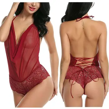 Women Sexy Lingerie Nightwear Underwear G String Lace Sling Sleepwear Teddies Bodysuits plus size
Women Sexy Lingerie Nightwear Underwear G String Lace Sling Sleepwear Teddies Bodysuits plus size