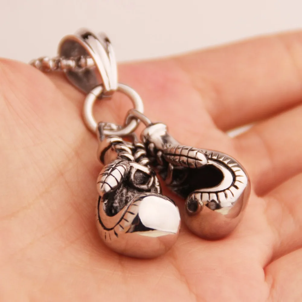 2pcs/set Fashion Silver Color Stainless Steel Shinny Boxing Glove Pendant Silver Color Necklace For Men Male Neck Jewelry 24"
2pcs/set Fashion Silver Color Stainless Steel Shinny Boxing Glove Pendant Silver Color Necklace For Men Male Neck Jewelry 24"