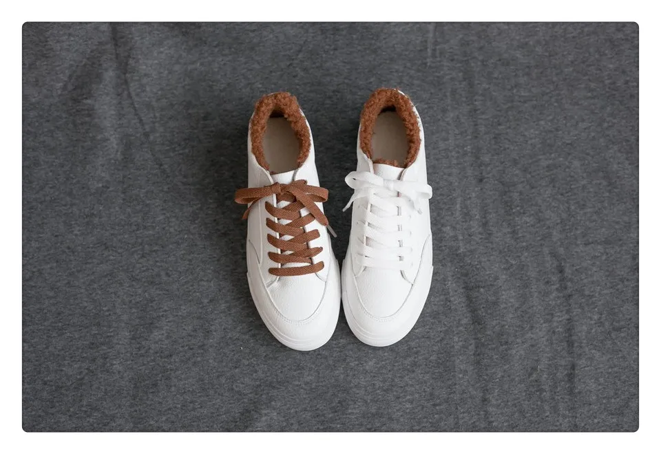 2017 Spring Autumn Shoes For Women Comfortably Lace-up Flats Shoes Women's Fashion Casual Shoes Girls Student Winter shoes 41