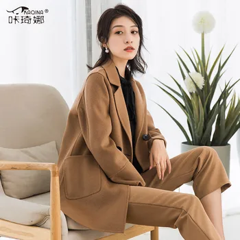 Double-faced Wool Coat Women Spring Autumn Elegant Female Jacket Long Woolen Coat Fall Womens Coats Vetement Femme 2020 38065 KJ
Double-faced Wool Coat Women Spring Autumn Elegant Female Jacket Long Woolen Coat Fall Womens Coats Vetement Femme 2020 38065 KJ